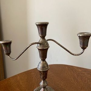 Duchin sterling silver weighted candelabra, a bit tarnished but lovely.